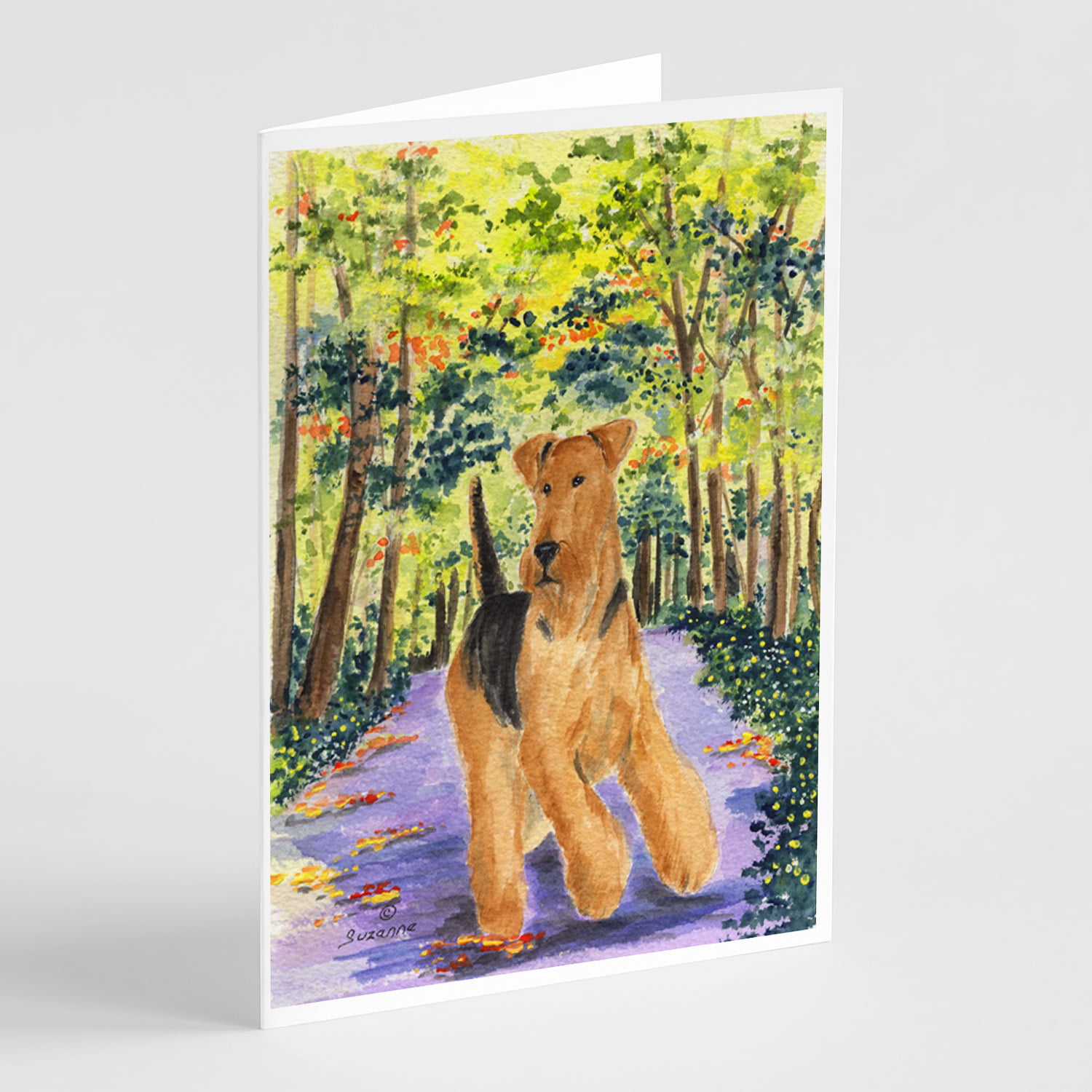 6 Lakeland Terrier Dog Blank Art Note Greeting Cards 