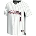 thumbnail image 2 of Youth GameDay Greats #1 White Virginia Cavaliers Lightweight Baseball Jersey, 2 of 4