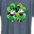 thumbnail image 3 of Disney - Mickey Minnie Shamrock - Women's Short Sleeve Graphic T-Shirt, 3 of 5