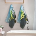 thumbnail image 3 of Coolnut Forest Colorful Easter Eggs Hand Towels 2 PCS, Spring Kitchen Towel Ultra Soft and Highly Absorbent,Decorative Fingertip Face Towel for Bathroom Hotel, 28.3"x14.4", 3 of 5