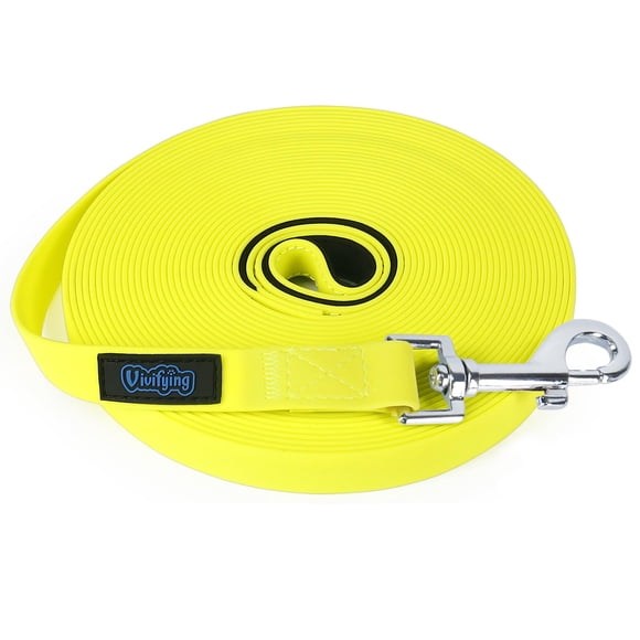 Mango acolchado Leash Vivifying, impermeable, 10 m de largo, amarillo
