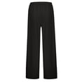 thumbnail image 4 of MEZZALL Women Maternity Solid Color Elastic Waist Drawstring Casual Long Pants With Pocket Versatile Pregnant Trousers, 4 of 6