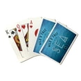 thumbnail image 1 of Wild and Free Just Like the Sea, Arrows, Lantern Press, Premium Playing Cards, 52 Card Deck with Jokers, USA Made, 1 of 5