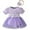 Purple, variant on WIBACKER Baby Girl Summer Clothes Newborn Girls Puff Sleeve Romper  Headband Set Infant Bodysuit Tulle Skirt Outfit 0-18 Months