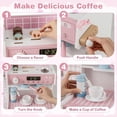 thumbnail image 3 of OLAKIDS Kids Kitchen Playset, Toddler Wooden Kitchen Pretend Cooking Toy Set with Coffee Maker Ice Machine Dishwasher Microwave Storage Cabinet, Simulation Play Kitchen for Boys Girls 3+, 3 of 9