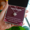 thumbnail image 2 of To My Granddaughter You are Precious Infinity Knot Necklace Message Card, 2 of 7