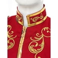 thumbnail image 6 of iiniim Men's Medieval Royal Palace Prince Costume Victorian Gold Embroidered Renaissance Coats Red 3XL, 6 of 7