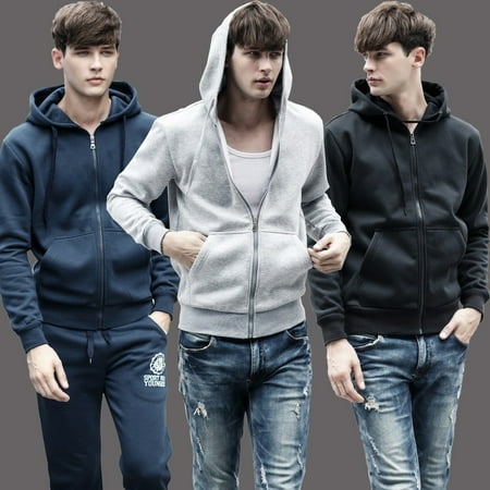 Fashion Men Outwear Sweater Winter Hoodie Warm Coats Jacket Slim Fit Hooded Sweatshirt Hot (Best Winter Coat Sales)