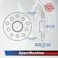 thumbnail image 3 of MOCA AUTOPARTS 4PCS 0.59"(15mm) & 0.79"(20mm) Wheel Spacers 5x3.94" or 5x4.41" with M14x1.5 Thread Pitch Fit for Audi A3 A4 S4 A6, 3 of 6