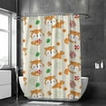 thumbnail image 2 of Coolnut Shower Curtain Set with Hooks Cute Foxes Polyester Waterproof Bath Curtain for Bathroom Bathtubs Decor 60 x 72 Inches, 2 of 6