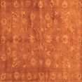 thumbnail image 1 of Ahgly Company Indoor Square Abstract Orange Contemporary Area Rugs, 3' Square, 1 of 1
