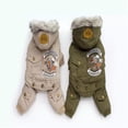thumbnail image 2 of New Thickness Hooded Driver Style Pet Dogs Four Legs Cotton Winter Coat Dog Jumpsuit Warm Small Puppy Dogs Clothing ShopWise Round, 2 of 8