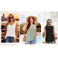 thumbnail image 5 of MOYIKO Tank Tops for Women Eyelet Crew Neck Sleeveless Tops Dressy Casual Trendy Flowy Summer Shirts Loose Fit, 5 of 7