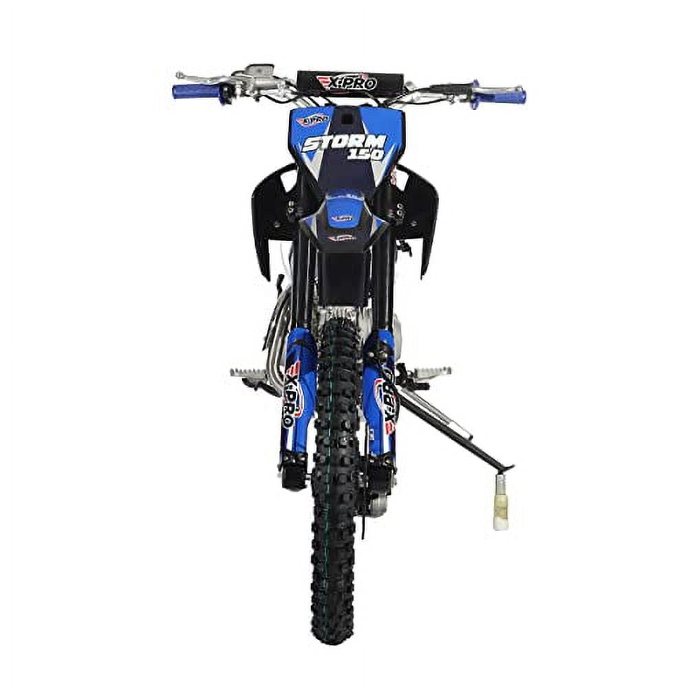 X-Pro Brand New 150cc Gas Pit Dirt Bike, 4 Manual Transmission Electric/Kick Start 19"/16" Tires