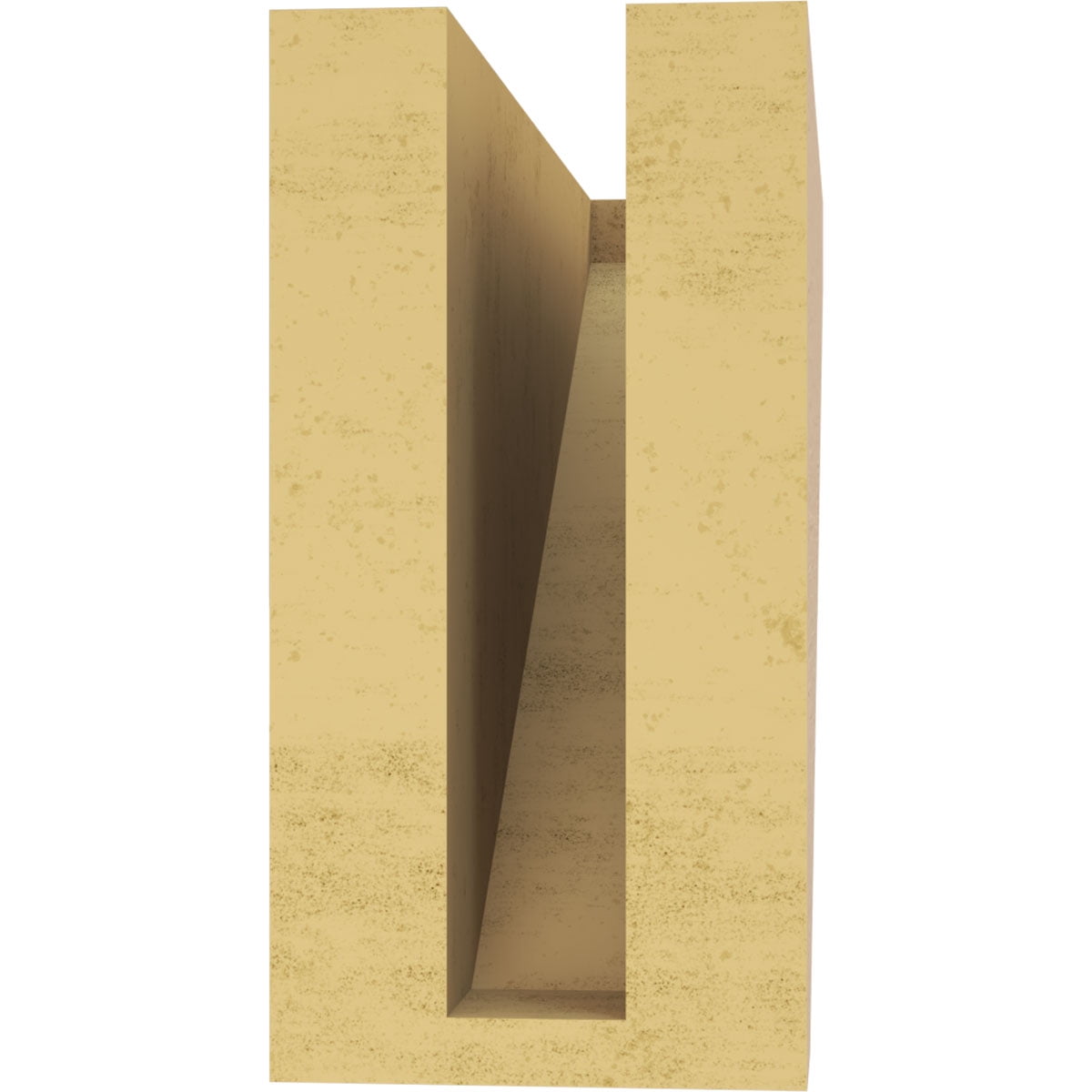 3"W x 9"D x 6"H Classic Concord Rough Cedar Woodgrain TimberThane Corbel, Primed Tan