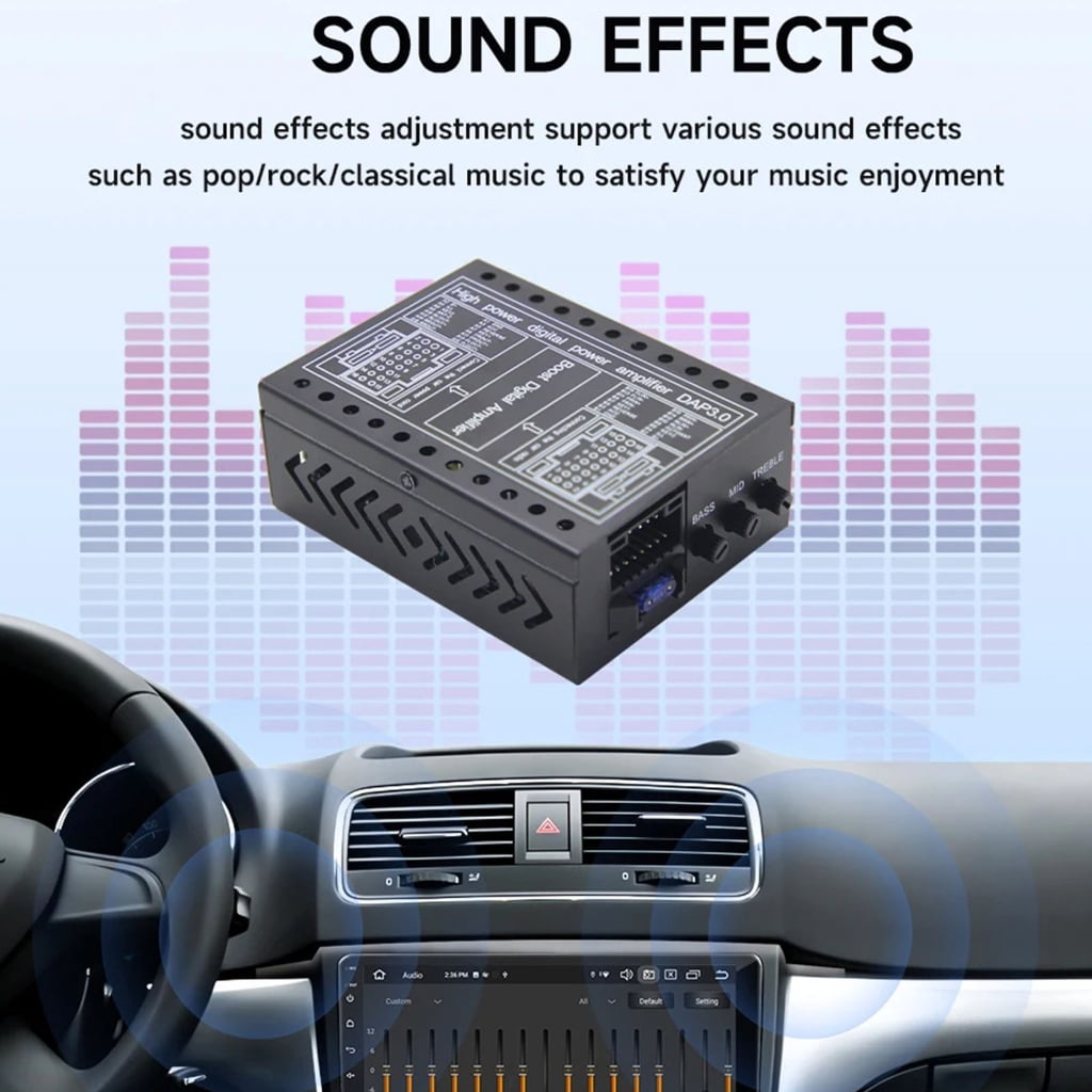 BQBQERT Digital Sound Processors DSP Amplifier for Lossless Upgrade Easy Installation