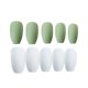 thumbnail image 4 of 24 pegatinas para decoración de uñas esmeriladas a la moda, pegatinas creativas para uñas, decoración de manicura, pegatinas para uñas para mujeres y niñas (gris verde, 24 unidades por juego), 4 of 5