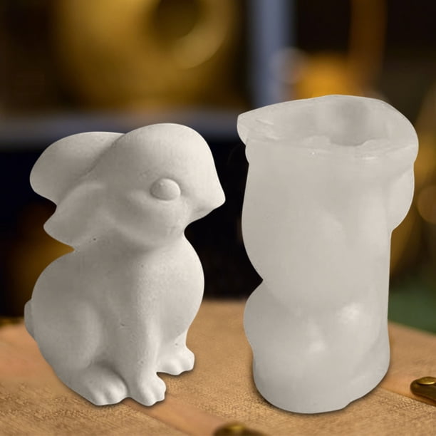 Molde de vela de conejo de Pascua, molde de vela, regalo de cumpleaños para escaparate