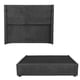 thumbnail image 1 of Base Cama Matrimonial + Cabecera Lugo Gris Oscuro, 1 of 6