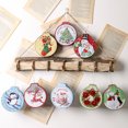 thumbnail image 3 of Christmas Round Bump Tinplate Candy Box Biscuit Can Wreath Patterned Wedding Gift Box Exquisite Candy Jar Tea Leaf Container for Christmas Xmas Party, 3 of 7