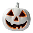 thumbnail image 2 of Lámpara de calabaza de Halloween con iluminación LED, accesorio decorativo brillante, única, de 17 pulgadas, para bar, sala de estar, jardín, hotel y Blanco, 2 of 8