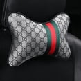 thumbnail image 4 of Juego de tres piezas de cojines para coche, de lino, bonitos, sin ataduras, para las cuatro estaciones, universales, para asientos, modernos, 4 of 5