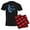 With Red Plaid Pant, variant on CafePress - Its The SMALL Things In Life Pajamas - Men's Dark Loose Fit Cotton Pajama Set