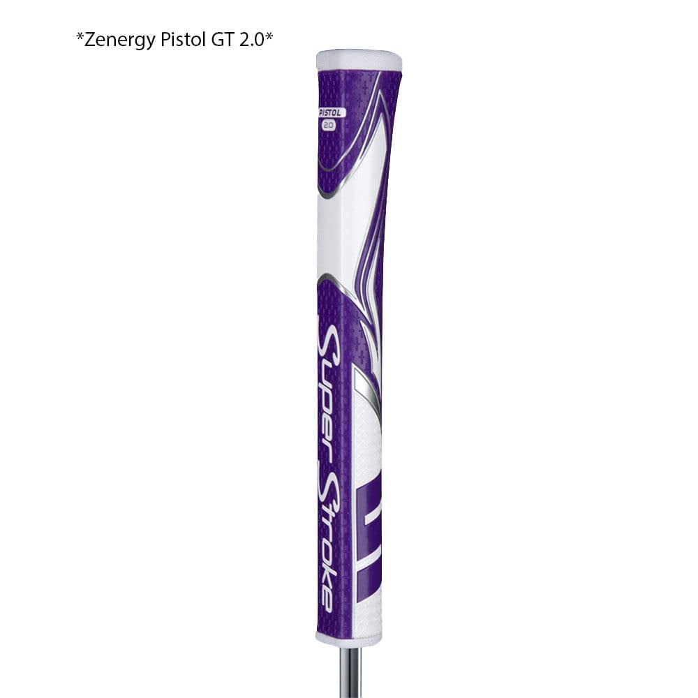 SuperStroke Golf Zenergy Pistol GT 2.0 Grips Purple/White