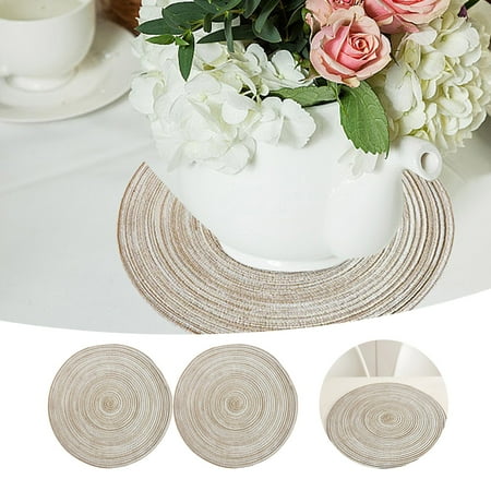 

Dinning Table Place Mats 4 River Plate Mate Set Mat Plate Plate Mat Set Woven Kitchen Table Centerpiece Round Rop Braided Table Place Mats Braided Placemas Non Table Mats Set Of 2 For