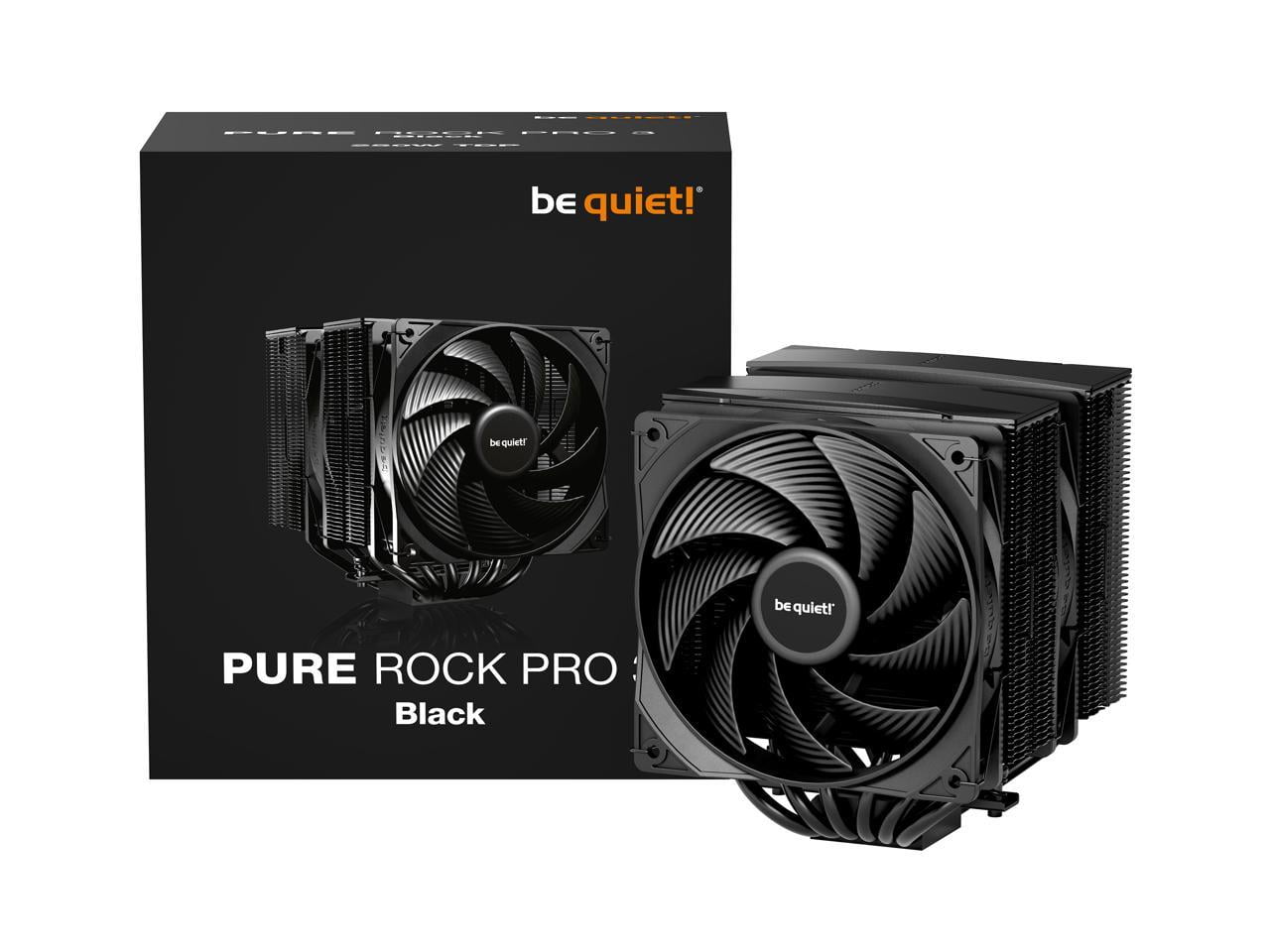 be quiet! Pure Rock Pro 3 Black 120mm Rifle CPU Cooler Socket compatibility Intel 1851 / 1700 / 1200 / 1150 / 1151 / 1155  and AMD AM5 / AM4