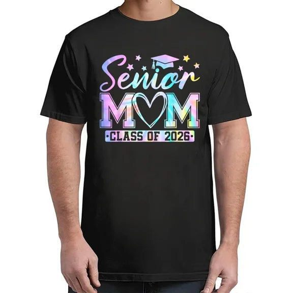 Class of 2026 Proud Mom Of A 2026 Graduate T-Shirt Classic for Unisex Sâ€“4XL
