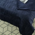 thumbnail image 5 of Cozy Tyme Chike Weighted Blanket - 20 Pound Quilted Cover 72"x 80" Navy, 5 of 10