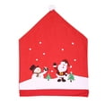 thumbnail image 1 of Juego de sillas no tejidas Juego de taburetes de muñeco de nieve de dibujos animados, 1 of 7