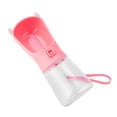 thumbnail image 5 of Taza de agua portátil para perros y gatos de 350ML, botella para beber en forma de diablo, alimentador para viajes al aire libre (rosa), 5 of 5
