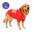 thumbnail image 2 of Oodles Sporty Fall Dog Hoodie, Red, XL, 2 of 6