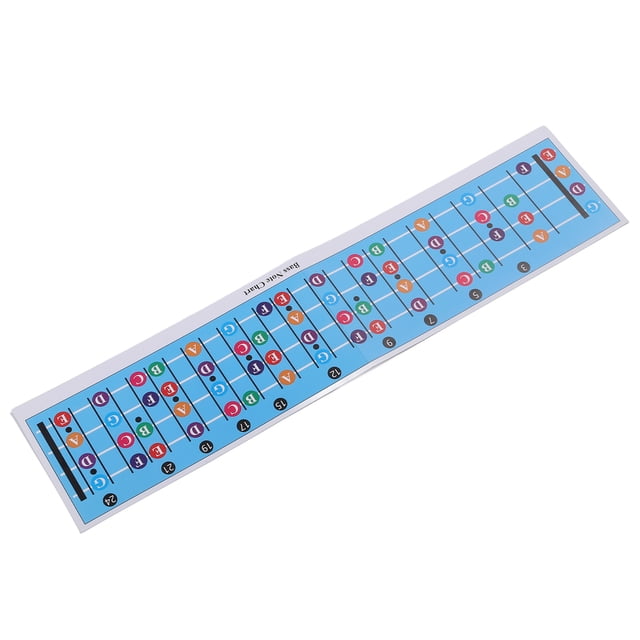 Tabla De Notas Del Diapasón Del Bajo, Tabla De Escalas Del Bajo Configuración Sencilla Identificación Fácil Y Versátil Para Guitarras Acústicas
