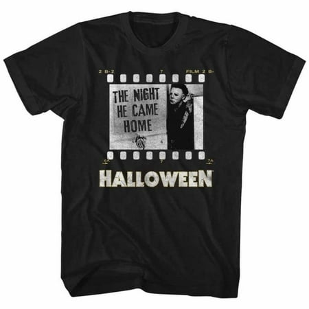 Halloween Movies Film Strip Adult Short Sleeve T Shirt