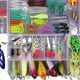 thumbnail image 2 of Kit de pesca, incluye crankbaits, spinnerbaits, swimbait, pesca de ranas, suave 155 piezas Set 1, 2 of 3