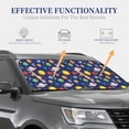 thumbnail image 4 of Fotbe Space Planet 2-Piece Car Windshield Sun Shade | Sun Blocker for Car Windshield | Foldable Automotive Interior Accessories for Sun Protection-Large, 4 of 7