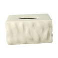 thumbnail image 3 of yuksok Tissue Container Holder Ceramic Tissue Box for Tabletop Living Room Bathroom brown, 3 of 9