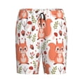thumbnail image 4 of Wukai Squirrel And Men’s Short Pajama Pants With Pockets Soft Sleep Pj Shorts for Men-Medium, 4 of 6