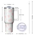 thumbnail image 3 of 1pc pig 40oz Tumbler with Straw & Handle - Insulated Stainless Steel Cup | Holiday Gift for Man Women (Christmas, Valentine's, Birthday), 3 of 5