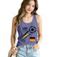 thumbnail image 5 of Women's Football Graphic Tank Tops, Women's Sleeveless Running Tank Top, Breathable Lightweight Sports Vest for Workout, Gym, Yoga, Training for Soccer Tournament 2026 Purple Size: M, 5 of 5