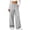 Gray, variant on JSROAC Wide Leg Pants for Women Drawstring Elastic Waist Casual Sweatpants Soft Long Trousers with Pockets Vacation Clothes 2026 Fall Fashion