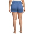 thumbnail image 4 of Alivia Ford Women's Plus Size Mid Rise Double Cuff Twill Shorts, 4 of 5