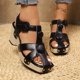 thumbnail image 2 of MKLEKYY Sandalias de Plataforma Zapatos de Playa Zapatillas de Mujer Sandalias Planas de Una Sola Pieza para Vacaciones En La Playa 684, 2 of 5