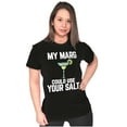 thumbnail image 4 of My Margarita Could Use Your Salt Womens Slim Fit Graphic Tee Brisco Brands M, 4 of 5