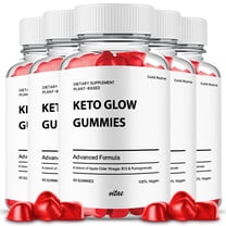 Keto Glow ACV Gummies Supplement, Premium Formula, All Natural Ingredients, 5 Month Supply (5 Pack)