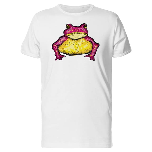 Pink Sitting Frog Tee Men's -Image by Shutterstock