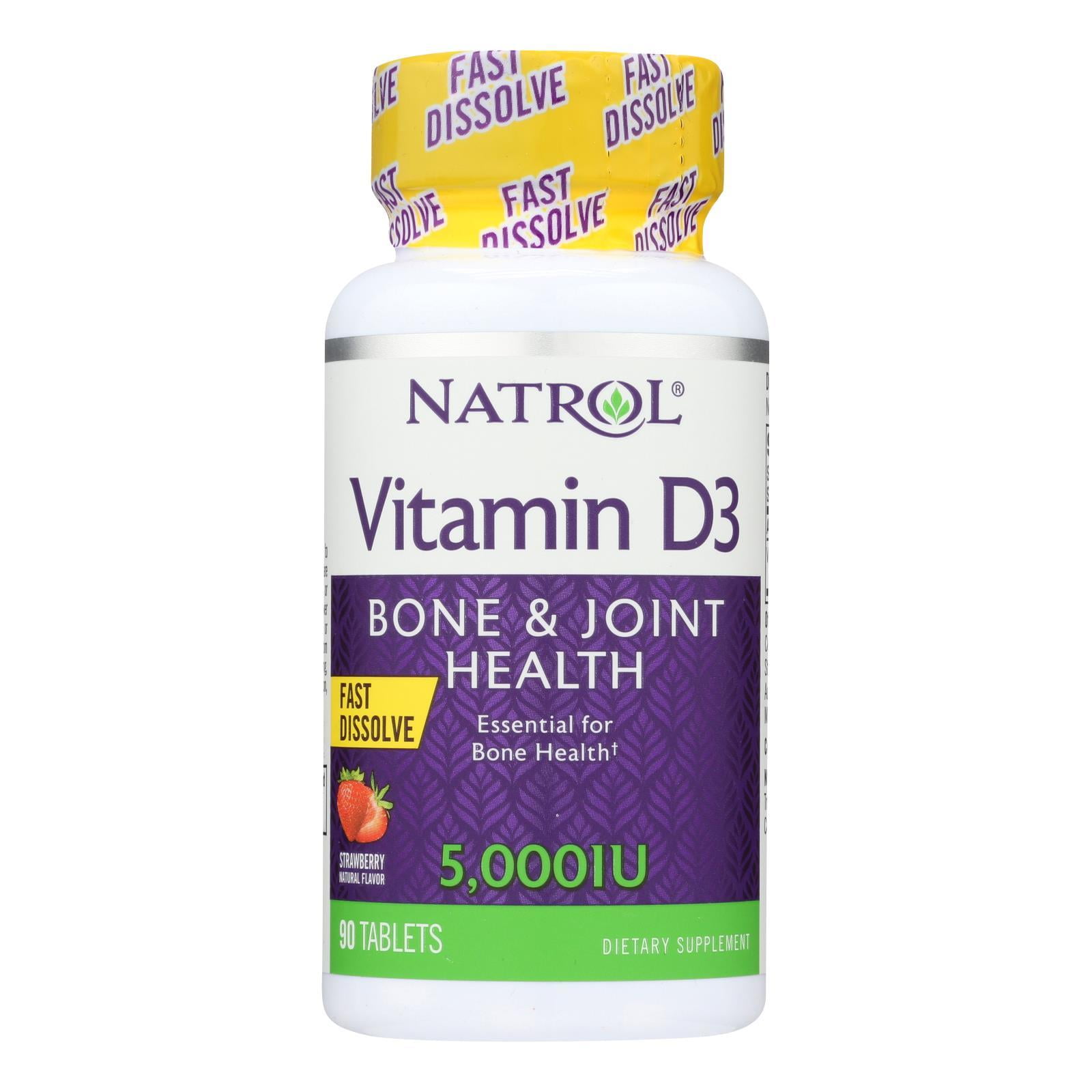 Natrol Vitamin D3 5000 IU Fast Dissolve 90 Tablets